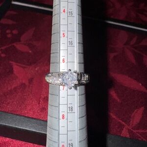 Stunning White Gold Filled Ring with CZ